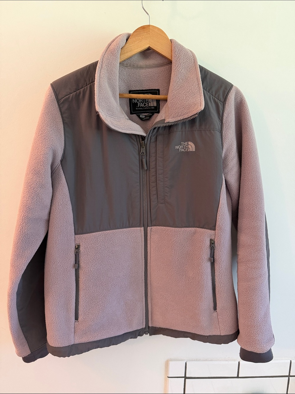 The North Face Women's Purple and Gray Fleece Jacket